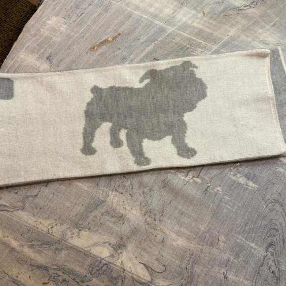 Fundraiser Item-AEROPOSTALE Knit scarf “chill out” gray and white - Picture 3 of 10